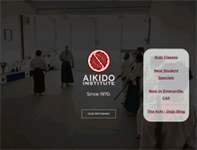 Tablet Screenshot of aikidoinstitute.org